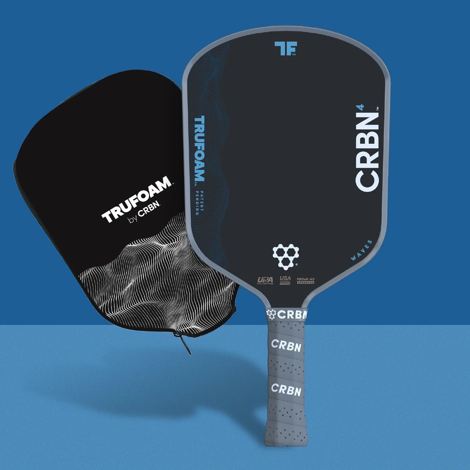 CRBN⁴ TruFoam Waves (Hybrid, AeroCurve) Pickleball Paddle