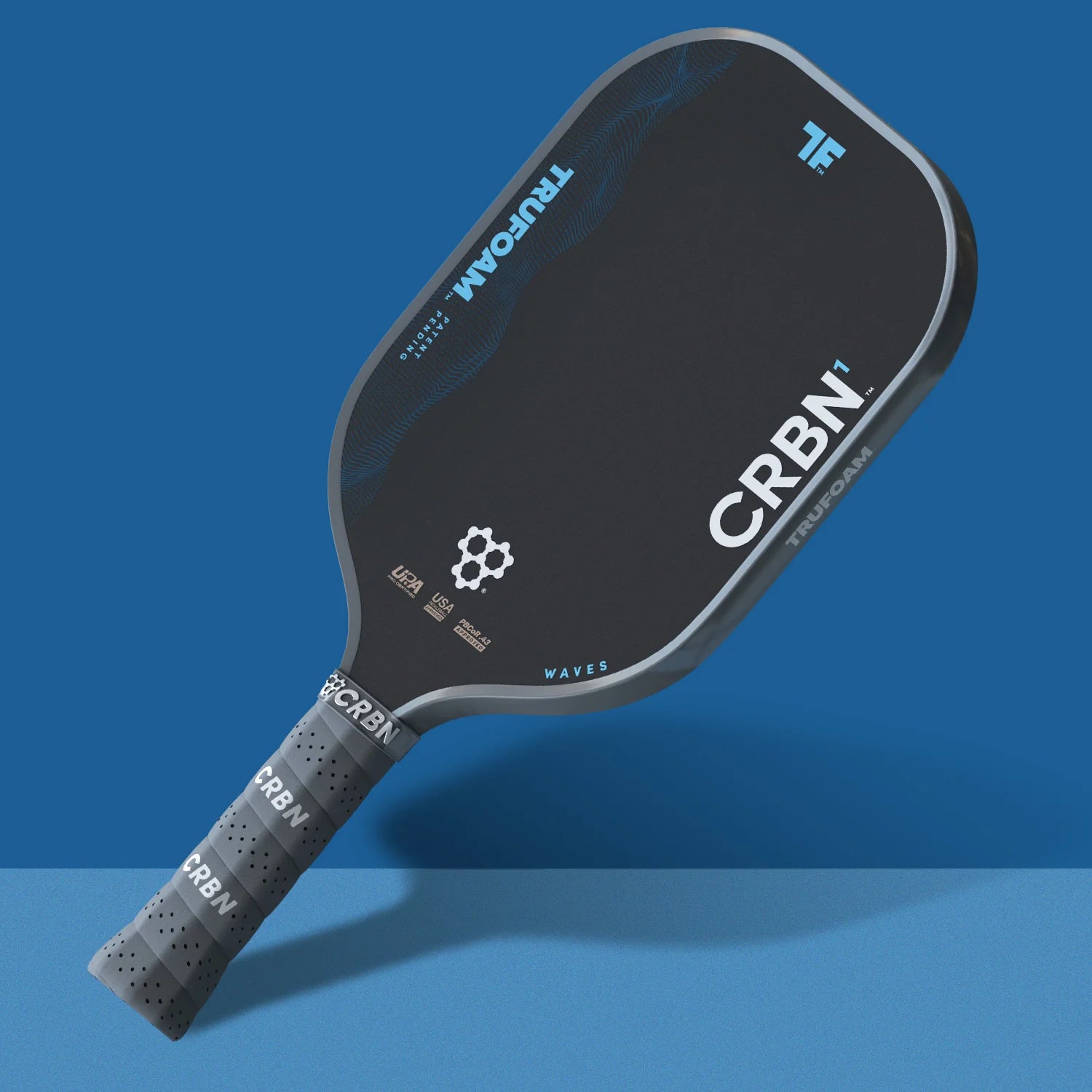 CRBN¹ TruFoam Waves (Elongated, Long Handle) Pickleball Paddle