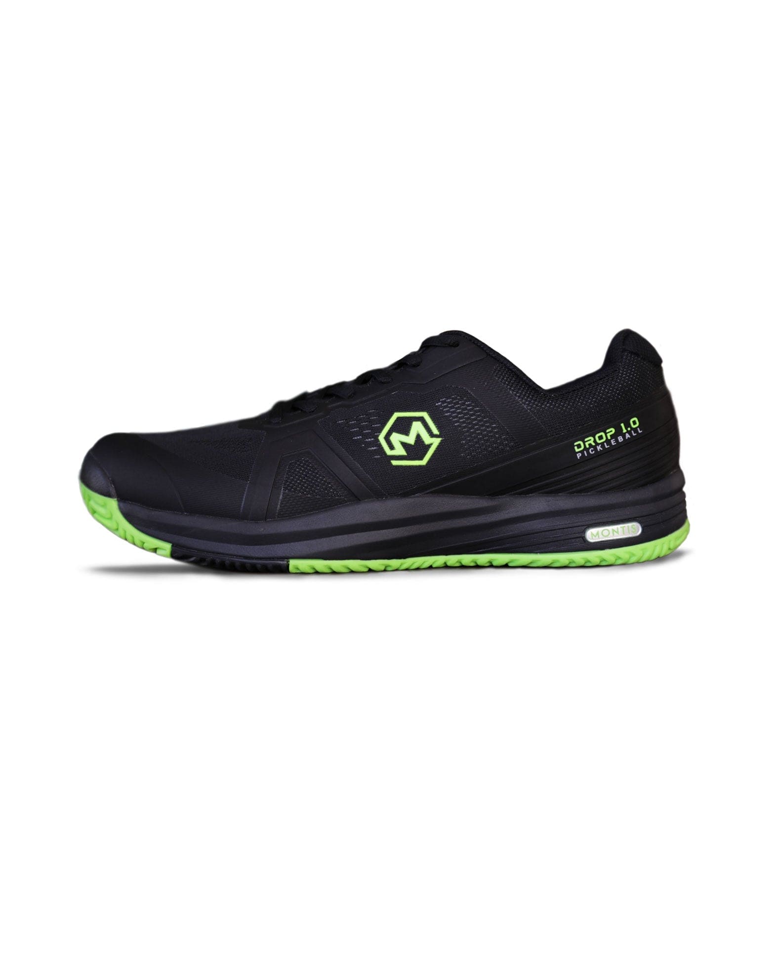 Black & Green Drop 1.0 Pickleball Shoes