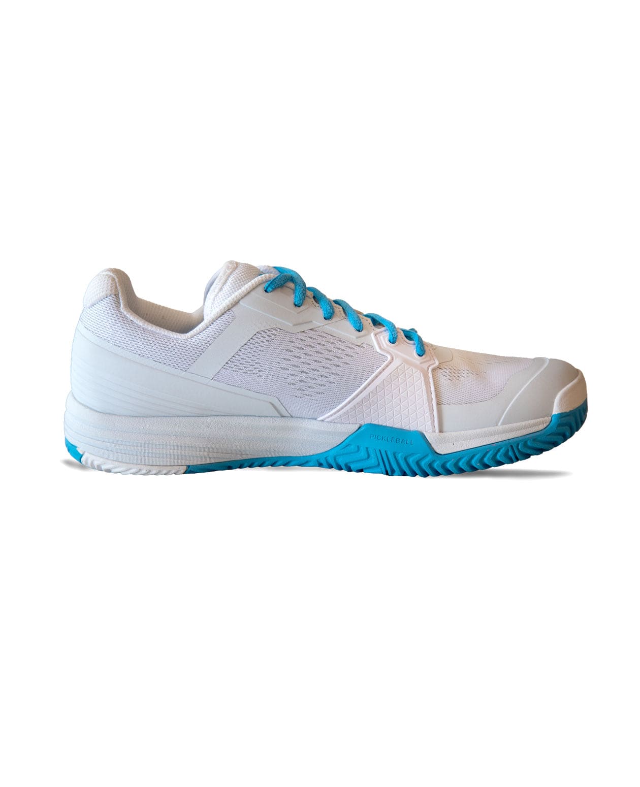 White & Blue Drop 1.0 Pickleball Shoes