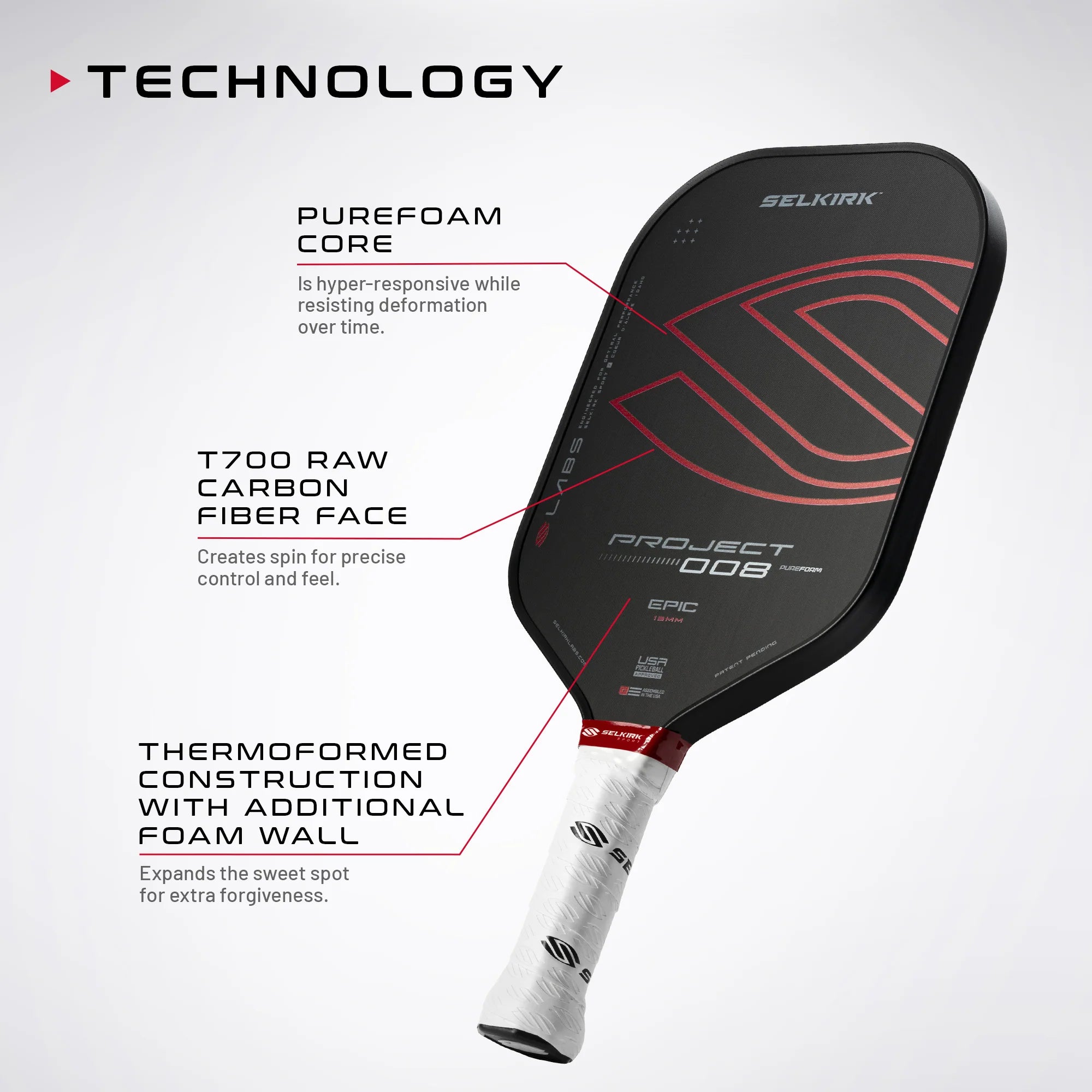 Selkirk LABS Project 008 13mm Pickleball Paddle