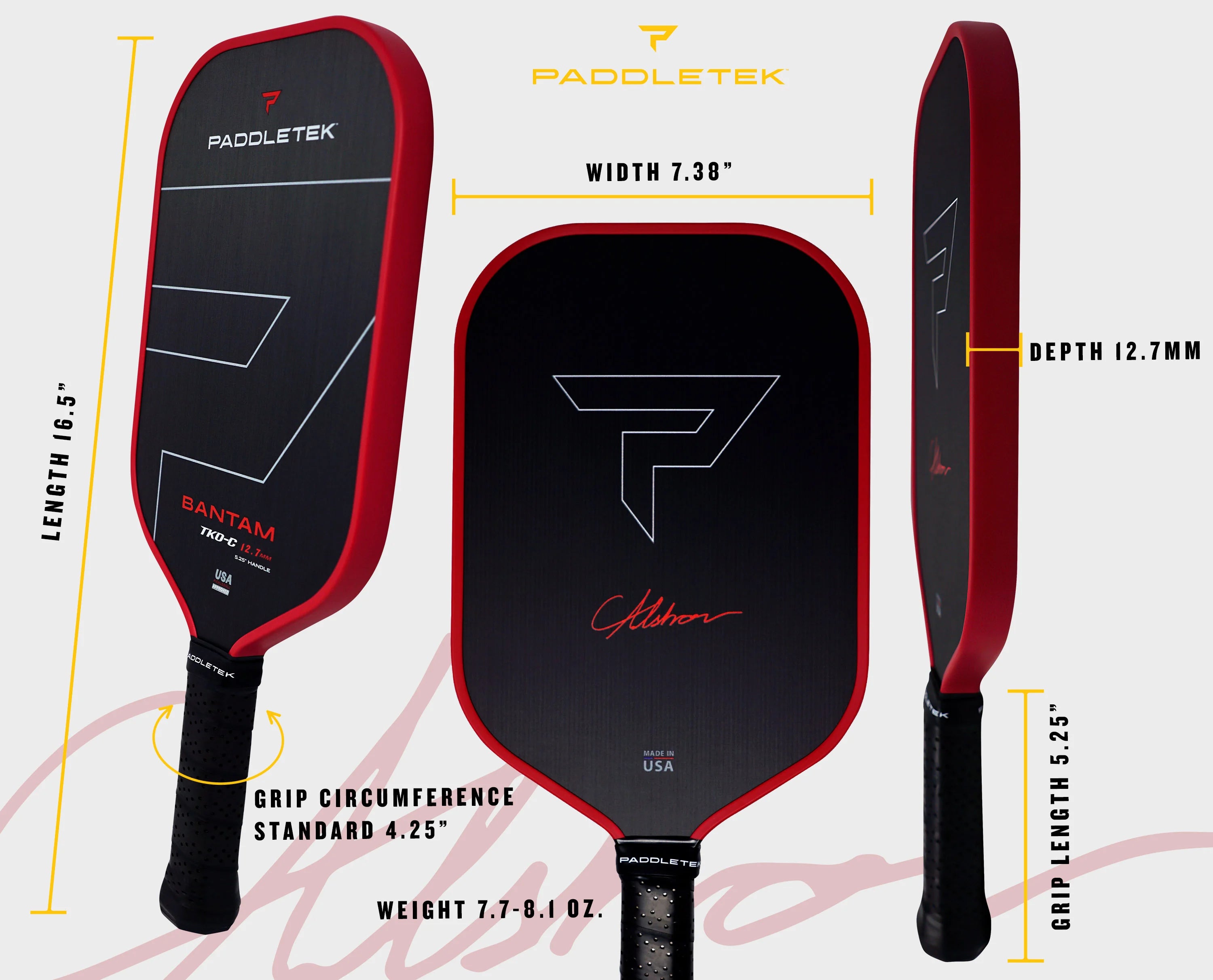 Paddletek Bantam TKO-C 12.7 Pickleball Paddle