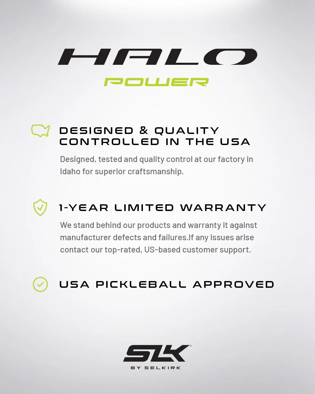 Selkirk SLK HALO POWER MAX Pickleball Paddle