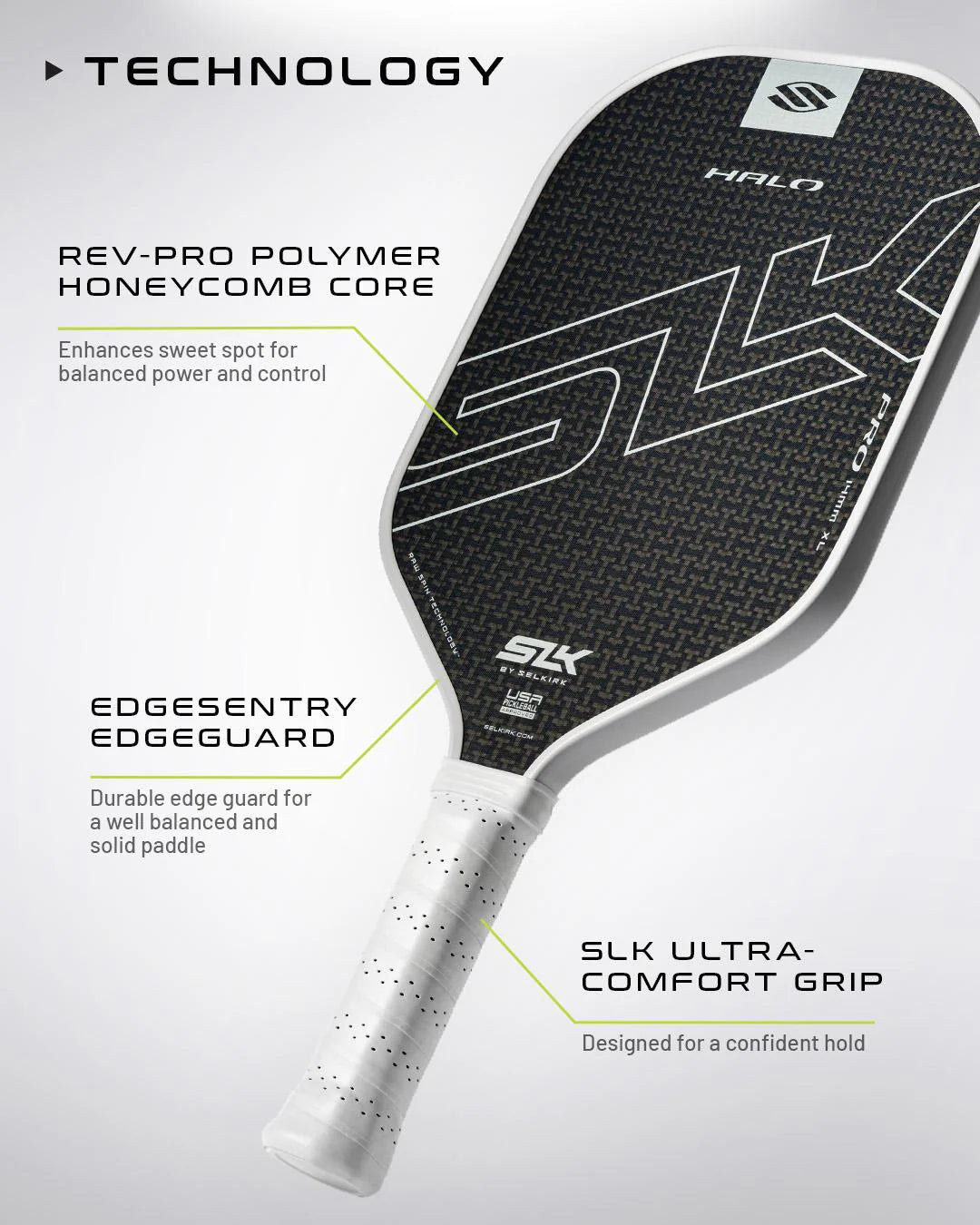 Selkirk SLK HALO Pro XL Pickleball Paddle