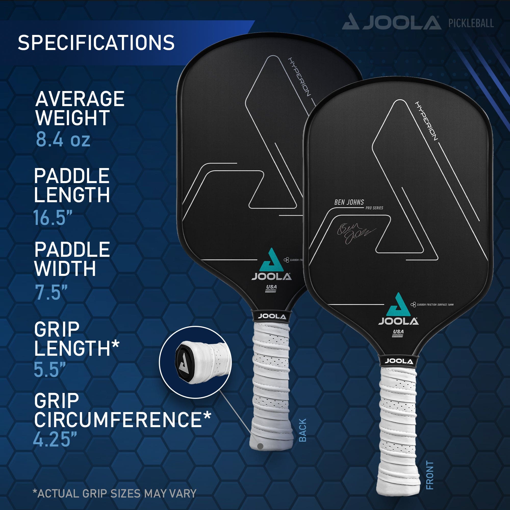 JOOLA Ben Johns Hyperion CFS 16 Pickleball Paddle
