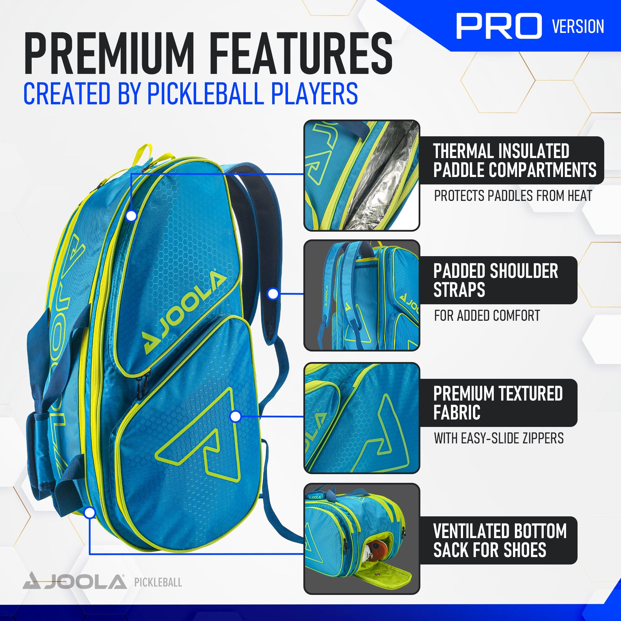 JOOLA Tour Elite Pro Pickleball Duffle Bag