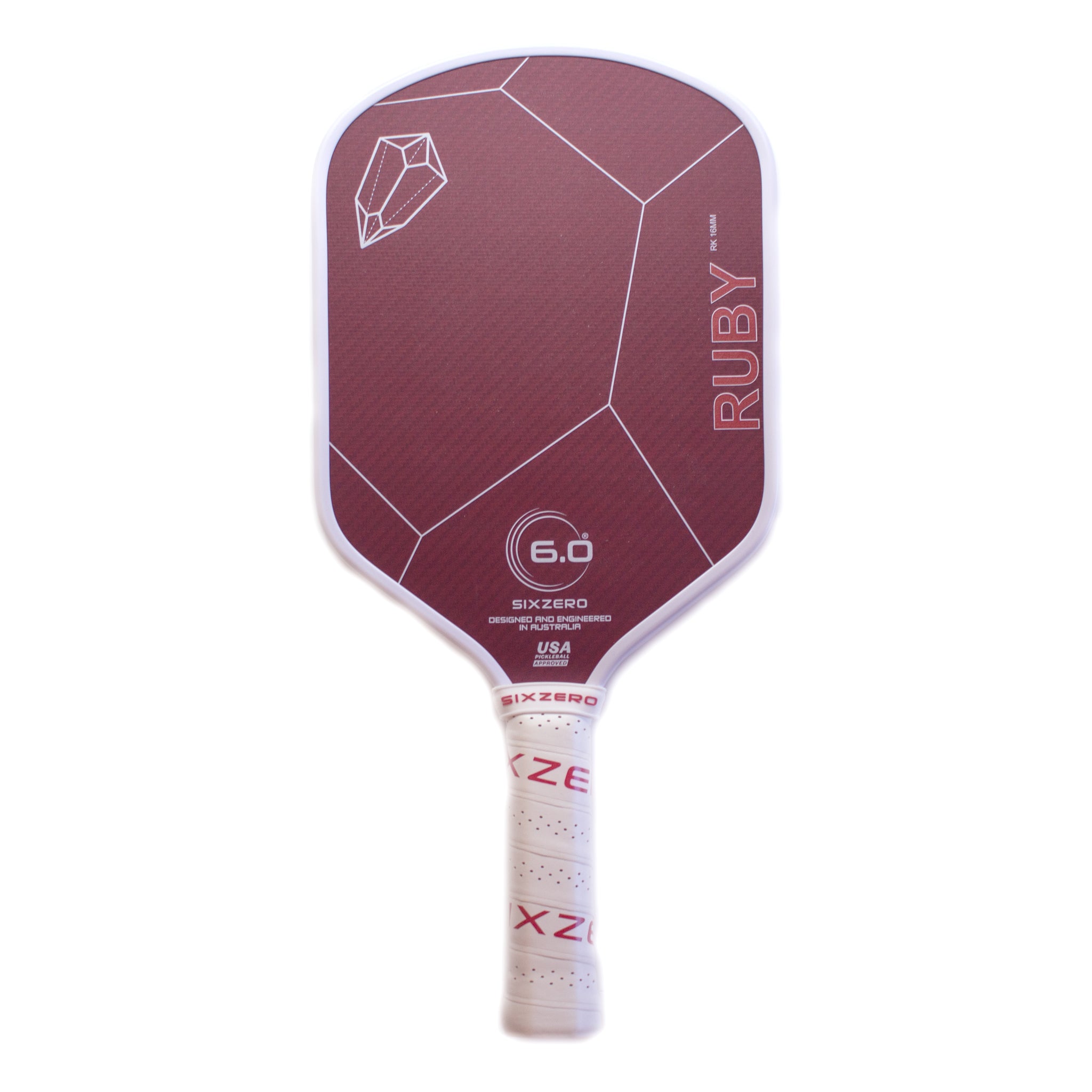 Six Zero Ruby Certified Return Pickleball Paddle (#42)