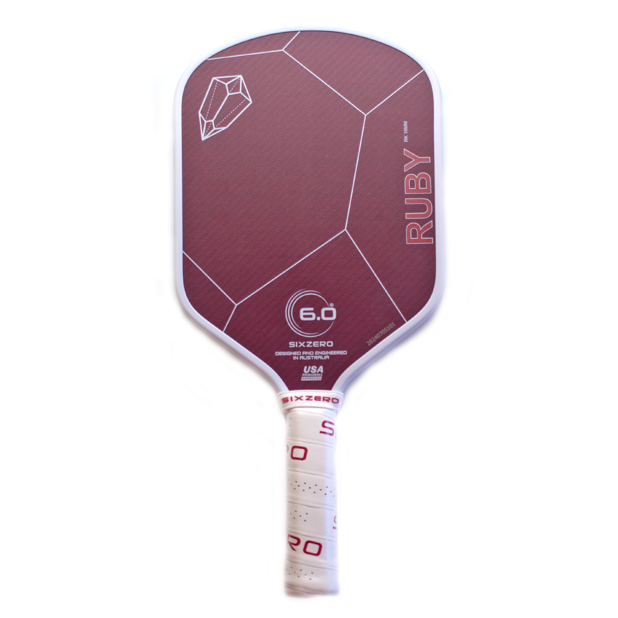 Six Zero Ruby Certified Return Pickleball Paddle (#42)