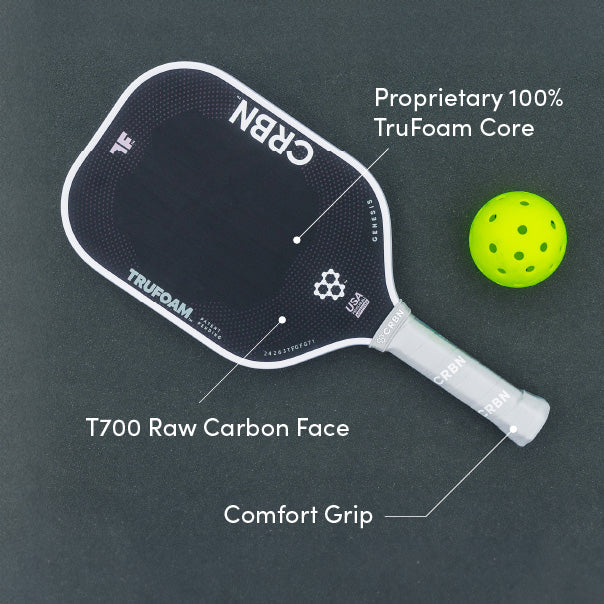CRBN⁴ TruFoam Genesis (Hybrid, Aerocurve) Pickleball Paddle