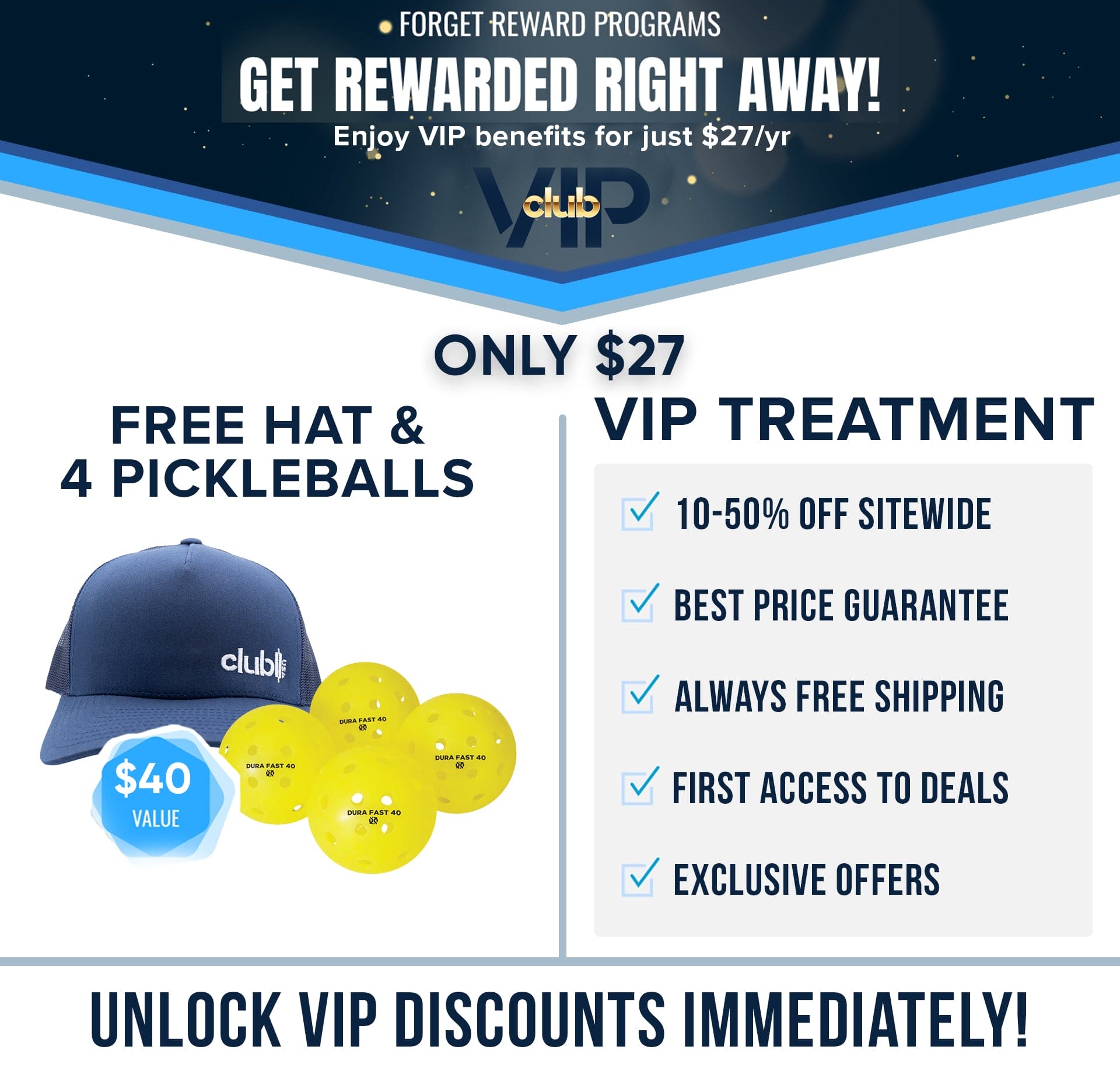 Club Pickleball Shop VIP - Receive VIP Deals All Year