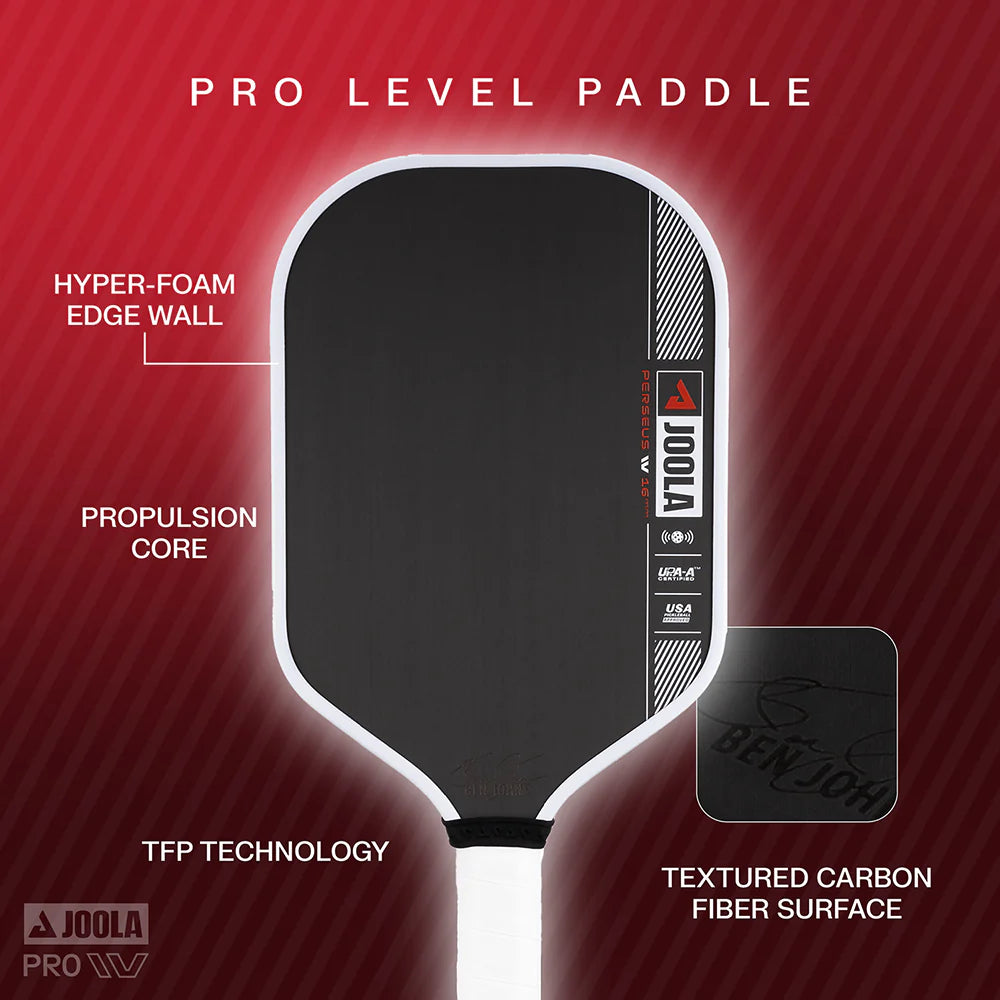 Joola Ben Johns Perseus Pro IV 14mm Pickleball Paddle