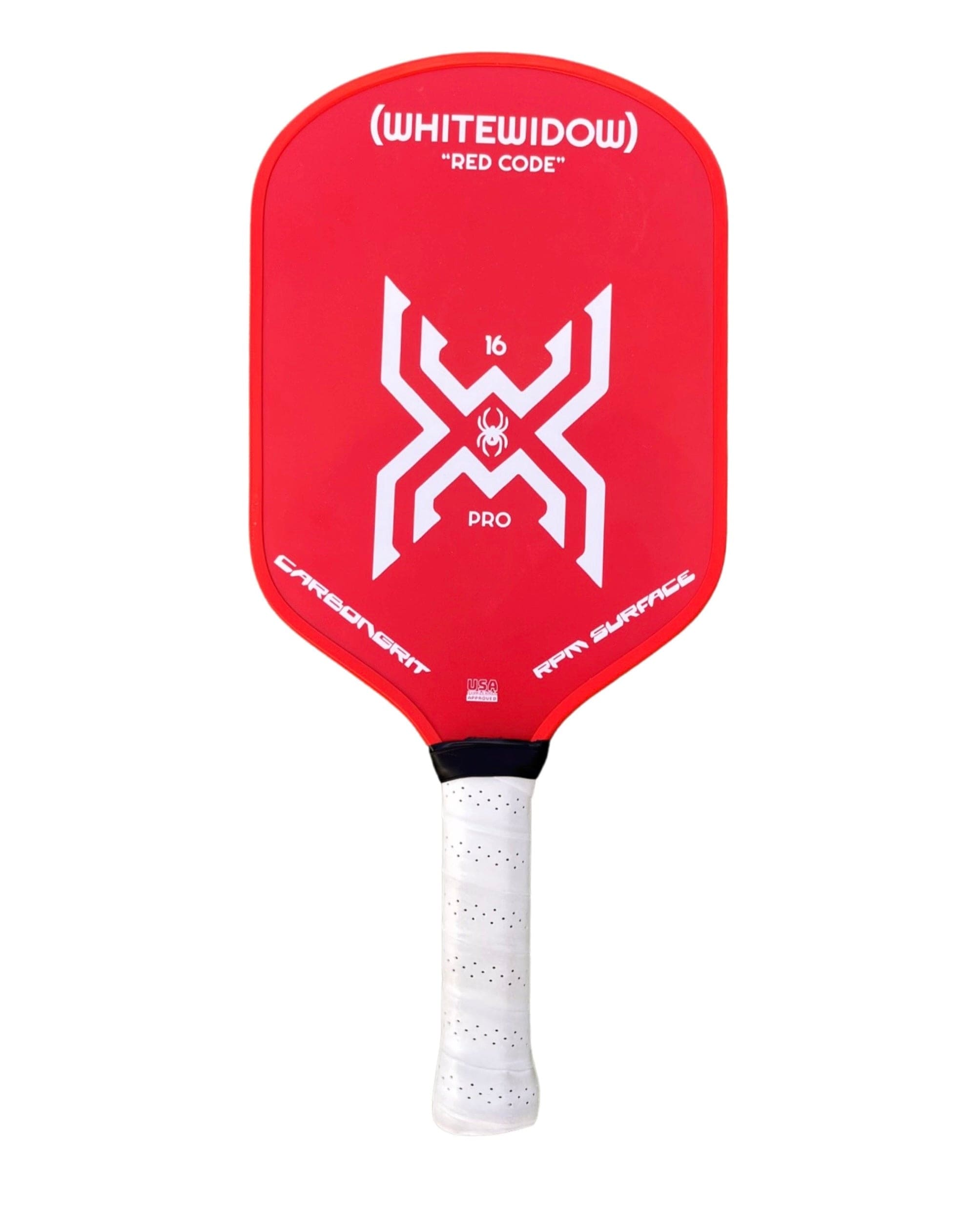 White Widow Red Code Pro 16MM Pickleball Paddle