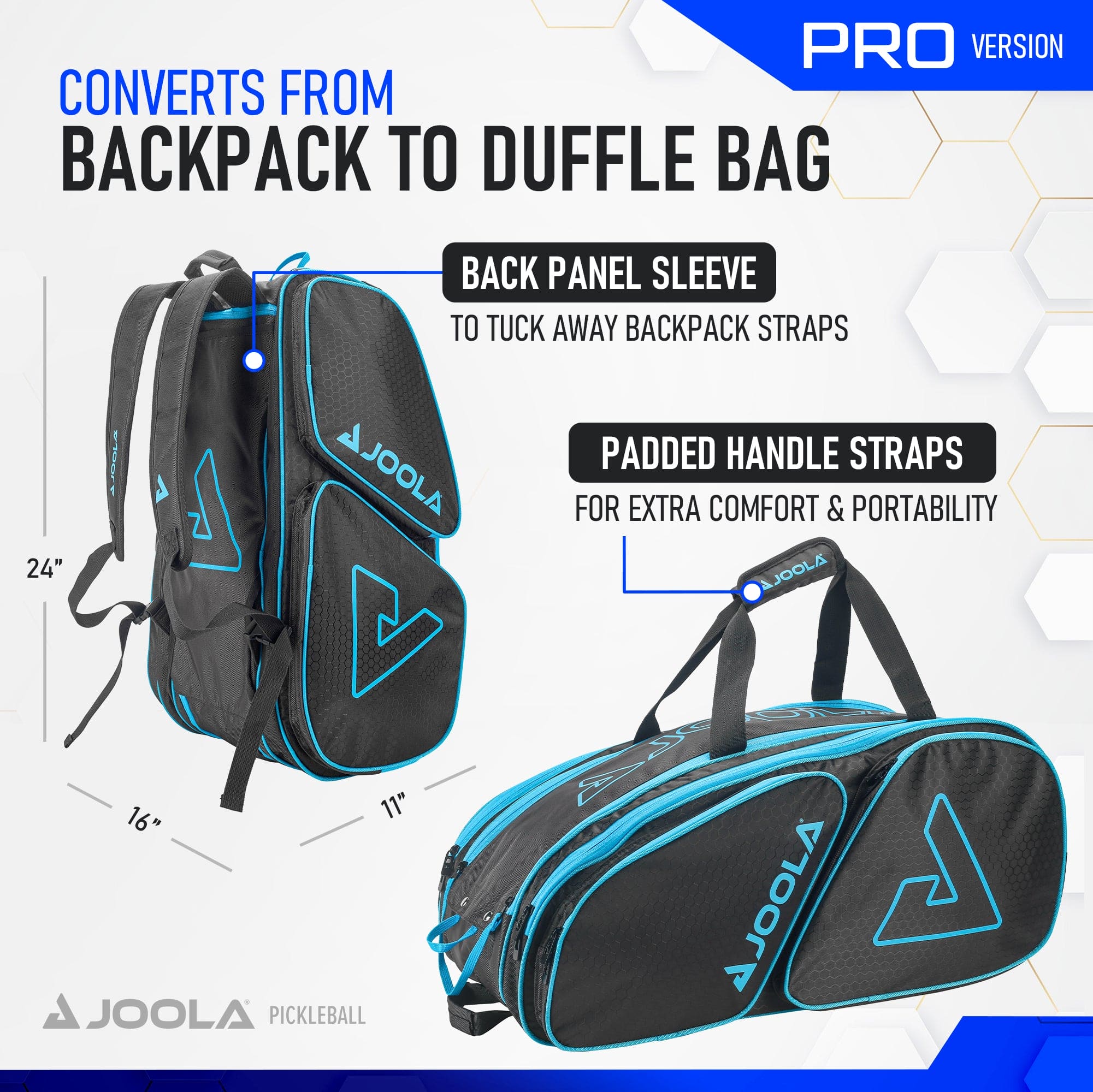 JOOLA Tour Elite Pro Pickleball Duffle Bag